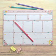 Load image into Gallery viewer, Girks under 8 weekly planner