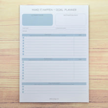 Load image into Gallery viewer, Goal planner blue