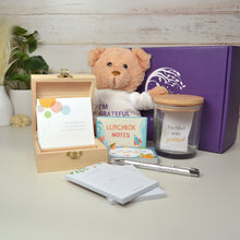 Load image into Gallery viewer, Ulimate Mindset Bundle with boys lunchbox cards and gender neutral quote cards on display