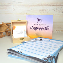 Load image into Gallery viewer, Teens & Tweens  grils quote cards, you are unstoppable and boys planning pads