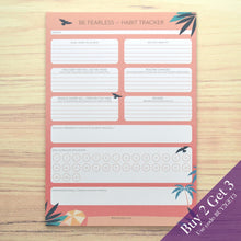 Load image into Gallery viewer, Be fearless habit tracker for girls under 8