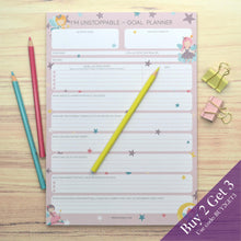 Load image into Gallery viewer, I'm Unstoppable Goal Planner for girls under 8
