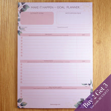 Load image into Gallery viewer, Pink Planning pad on display with buy 2 get 3 offer