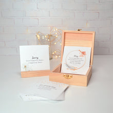 Load image into Gallery viewer, Inspirational quote cards on display surrounded by fairy lights