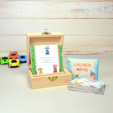 Load image into Gallery viewer, Boys under 8 quote cards and lunch box notes